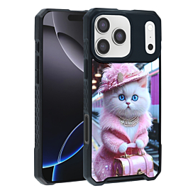 Cyber Magnetic DIY Series Cases - BABY CAT for iPhone 17 Pro (Only Ground Shipping)