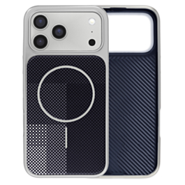 Woven Color Pattern Case (NAVY BLUE) for iPhone 17 Pro (Only Ground Shipping)