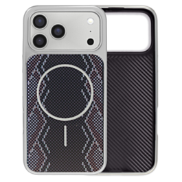 Woven Color Pattern Case (BLACK & GRAY) for iPhone 17 Pro (Only Ground Shipping)