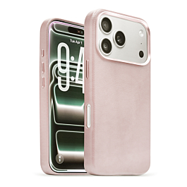 New Leather Case with Wireless Charger - SAND PINK for iPhone 17 Pro (Only Ground Shipping)