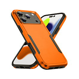 Dual Layers Shockproof Strong Case - ORANGE for iPhone 17 Pro (Only Ground Shipping)
