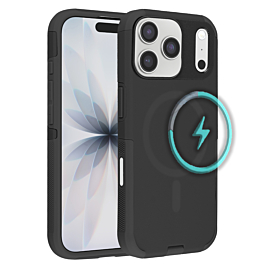 Dual Layer Cases with Wireless Charging - BLACK for iPhone 17 Pro (Only Ground Shipping)