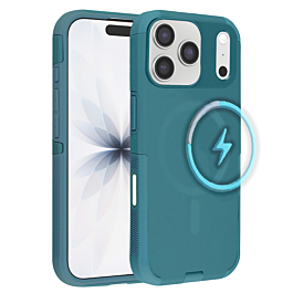Dual Layer Cases with Wireless Charging - DARK GREEN for iPhone 17 Pro (Only Ground Shipping)