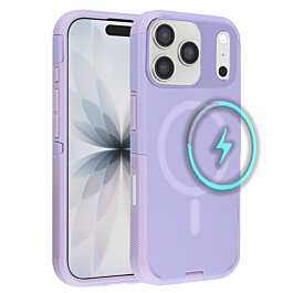 Dual Layer Cases with Wireless Charging - PURPLE for iPhone 17 Pro (Only Ground Shipping)