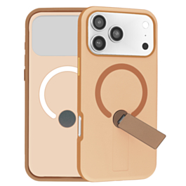 Shockproof Rugger Magnetic Case with Kickstand (BROWN) for iPhone 17 Pro Max (Only Ground Shipping)