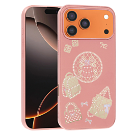 Luxury Diamond Shiny Cases with Bag Design - ROSE GOLD for iPhone 17 Pro Max (Only Ground Shipping)