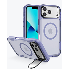Shockproof Magsafe Case with Camera Stand - LIGHT PURPLE for iPhone 17 Pro Max (Only Ground Shipping)