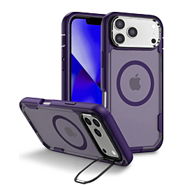 Shockproof Magsafe Case with Camera Stand - PURPLE for iPhone 17 Pro Max (Only Ground Shipping)