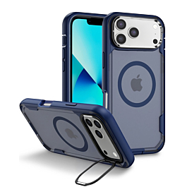 Shockproof Magsafe Case with Camera Stand - BLUE for iPhone 17 Pro Max (Only Ground Shipping)