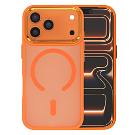 New Magnetic Wireless Charging Case with IC Chip (ORANGE) for iPhone 17 Pro Max (Only Ground Shipping)