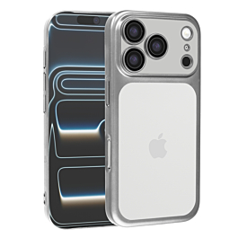 Frosted Transparent Matte Case with Lens Protection - SILVER for iPhone 17 Pro Max (Only Ground Shipping)
