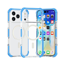 TPU Mesh Sport Case with Wireless Charging - BLUE for iPhone 17 Pro Max (Only Ground Shipping)