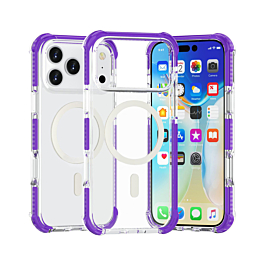 TPU Mesh Sport Case with Wireless Charging - PURPLE for iPhone 17 Pro Max (Only Ground Shipping)