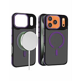 Slim Non-Slip Translucent Matte Wireless Charging Case - PURPLE for iPhone 17 Pro Max (Only Ground Shipping)