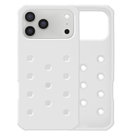 Charm Built Silicone Case (WHITE) for iPhone 17 Pro Max (Only Ground Shipping)