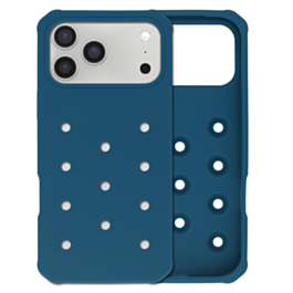 Charm Built Silicone Case (DARK BLUE) for iPhone 17 Pro Max (Only Ground Shipping)