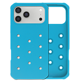 Charm Built Silicone Case (LIGHT BLUE) for iPhone 17 Pro Max (Only Ground Shipping)