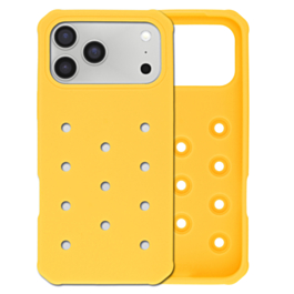 Charm Built Silicone Case (YELLOW) for iPhone 17 Pro Max (Only Ground Shipping)