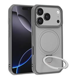 Shockproof Case with Magnetic Kickstand - GRAY for iPhone 17 Pro Max (Only Ground Shipping)