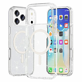Ultra Glossy Protector Case with Magsafe - GLITTER CLEAR for iPhone 17 Pro Max (Only Ground Shipping)