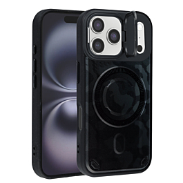 Camo Design Thin Magnetic Case with Camera Stand Kickstand - Style 7 for iPhone 17 Pro Max (Only Ground Shipping)