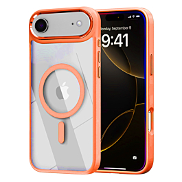 Shiny Magnetic Clear Cases - ORANGE for iPhone AIR (Only Ground Shipping)