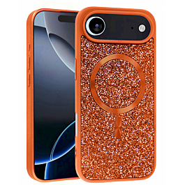 Thin Wireless Charging Bling Diamond Crystal Case - ORANGE  for iPhone Air (Only Ground Shipping)