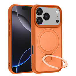 Shockproof Case with Magnetic Kickstand (ORANGE) for iPhone 17 Pro (Only Ground Shipping)