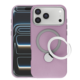 Silicone Magnetic Ring Stand Case for iPhone 17 Pro Max (LILAC) (Only Ground Shipping)