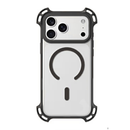 Clear MagSafe Shockproof Case with Reinforced Cornersfor iPhone 17 Pro Max (BLACK) (Only Ground Shipping)