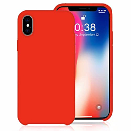 Soft Solid Silicone Case (Full Bottom Open) - CANDY APPLE for iPhone XR (Only Ground Shipping)