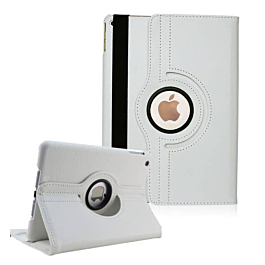 360 Degree Rotating Swivel Stand Case - WHITE for iPad 5 (2017) / iPad 6 (2018) / Air 1 / Air 2 / Pro 9.7 (Only Ground Shipping)
