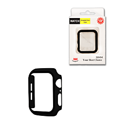 iWatch 38mm Hard PC Bumper Case with Tempered Glass - 1 (Only Ground Shipping)