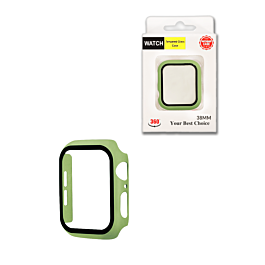 iWatch 38mm Hard PC Bumper Case with Tempered Glass - 5 (Only Ground Shipping)