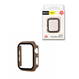iWatch 38mm Hard PC Bumper Case with Tempered Glass - 8 (Only Ground Shipping)