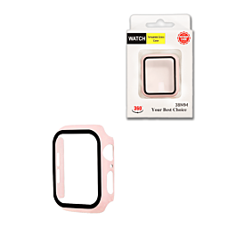 iWatch 38mm Hard PC Bumper Case with Tempered Glass - 9 (Only Ground Shipping)