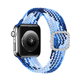 iWatch (38/40/41mm) Nylon Colorful Sport Band with Stone Clip - 4 (Only Ground Shipping)