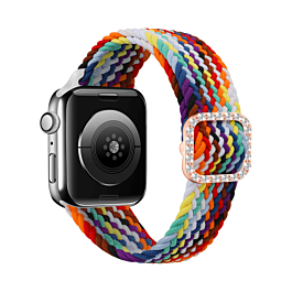 iWatch (42/44/45/49mm) Nylon Colorful Sport Band with Stone Clip - 9 (Only Ground Shipping)