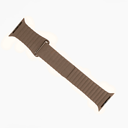 iWatch (38/40/41mm) Leather Loop Band with Magnet Closure - KHAKI (Only Ground Shipping)