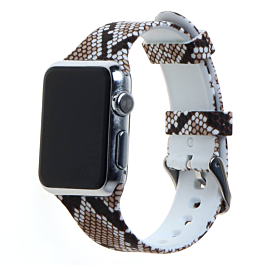 iWatch (38/40/41mm) Pattern Printed Silicone Watch Band - 12 (Only Ground Shipping)