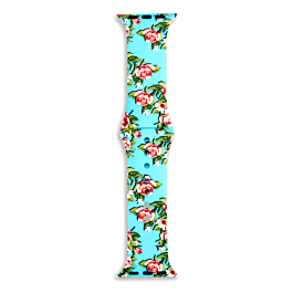 iWatch (38/40/41mm) Printing Desing Silicone Band - E5 (Only Ground Shipping)