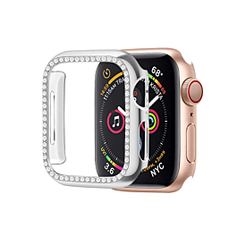 iWatch 41mm Stone PC Bumper Case - SILVER (Only Ground Shipping)