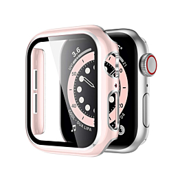 iWatch 41mm Shinny Hard PC Bumper Case - PINK & SILVER (Only Ground Shipping)