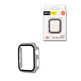 iWatch 40mm Hard PC Bumper Case with Tempered Glass - 7 (Only Ground Shipping)