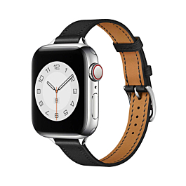 iWatch (38/40/41mm) Genuine Leather Band - BLACK (Only Ground Shipping)