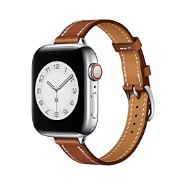 iWatch (42/44/45/49mm) Genuine Leather Band - BROWN (Only Ground Shipping)