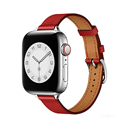 iWatch (38/40/41mm) Genuine Leather Band - RED (Only Ground Shipping)