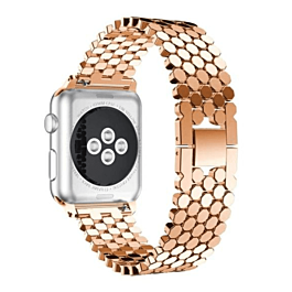 iWatch (42/44/45/49mm) Metal Stainless Steel Strap - ROSE GOLD (Only Ground Shipping)