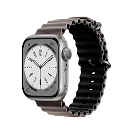iWatch (42/44/45/49mm) Ocean Band Silicone Sport Strap Band - OBSIDIAN LIME & BLACK (Only Ground Shipping)