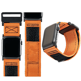 iWatch (38/40/41mm) New Oxford Woven Active Watch Band - ORANGE (Only Ground Shipping)